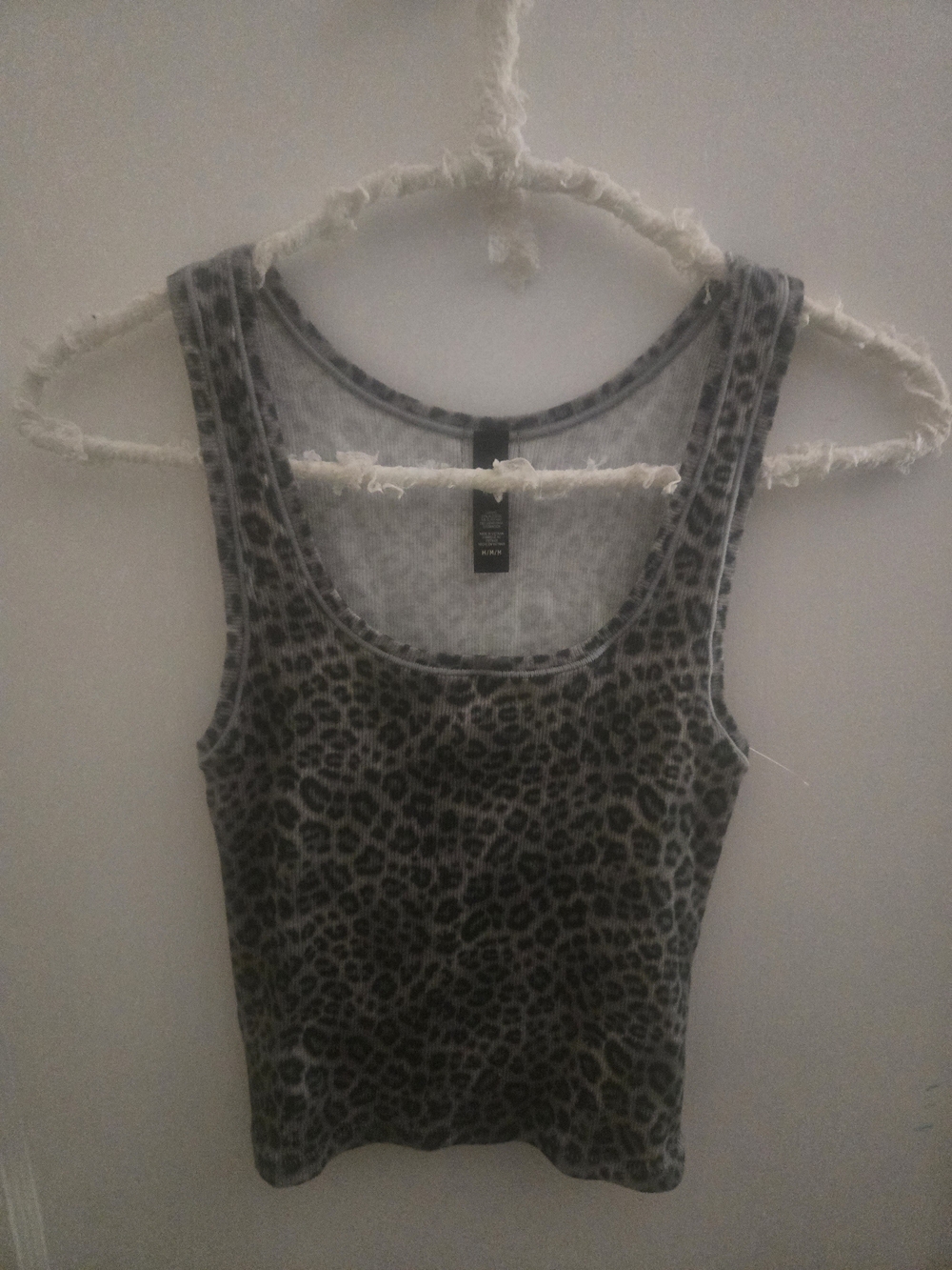 SKIMS cotton rib tank snow leopard